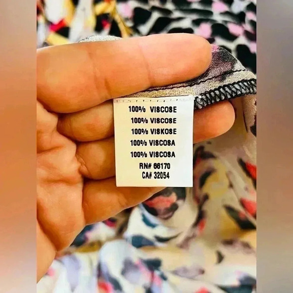 Anthropologie Bl-nk Joelle Leopard Peasant Blouse Size XS NWT - Picture 7 of 15